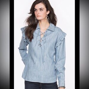 Double D Ranch Homesick Blues top XL